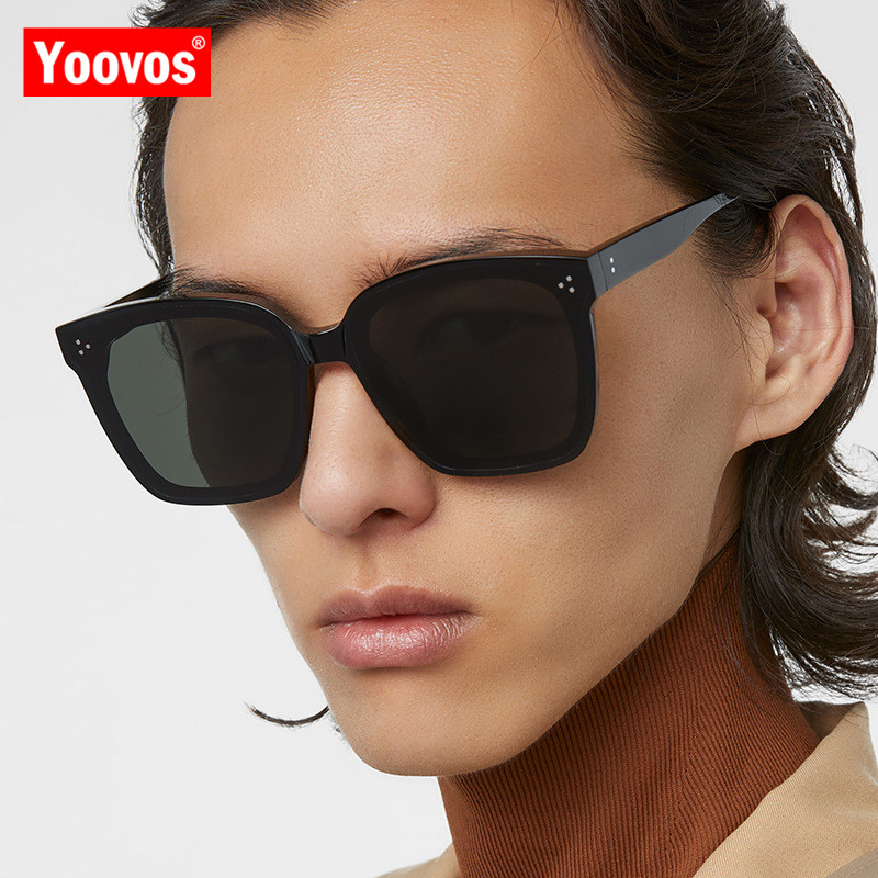 Yoovos-럭셔리 선글라스, 여성 2021 대형 브랜드 디자이너 스퀘어 선글라스, 여성 쇼핑 패션